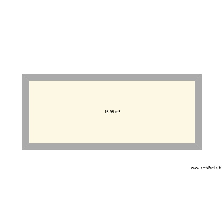 Cuisine 1. Plan de 1 pièce et 16 m2
