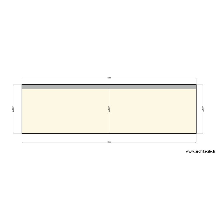 Plan de coupe garage. Plan de 0 pièce et 0 m2