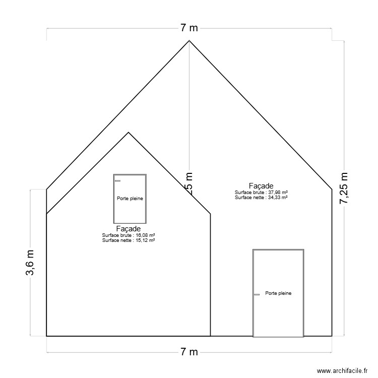 Garage. Plan de 0 pièce et 0 m2