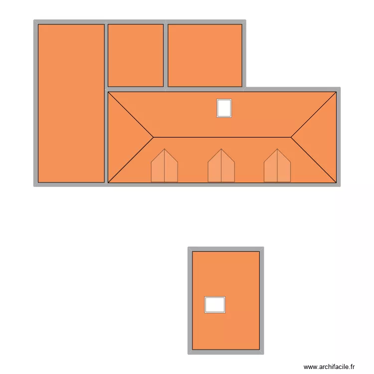 KULHANECK - ST PIERRE LES ELBEUF. Plan de 27 pièces et 248 m²