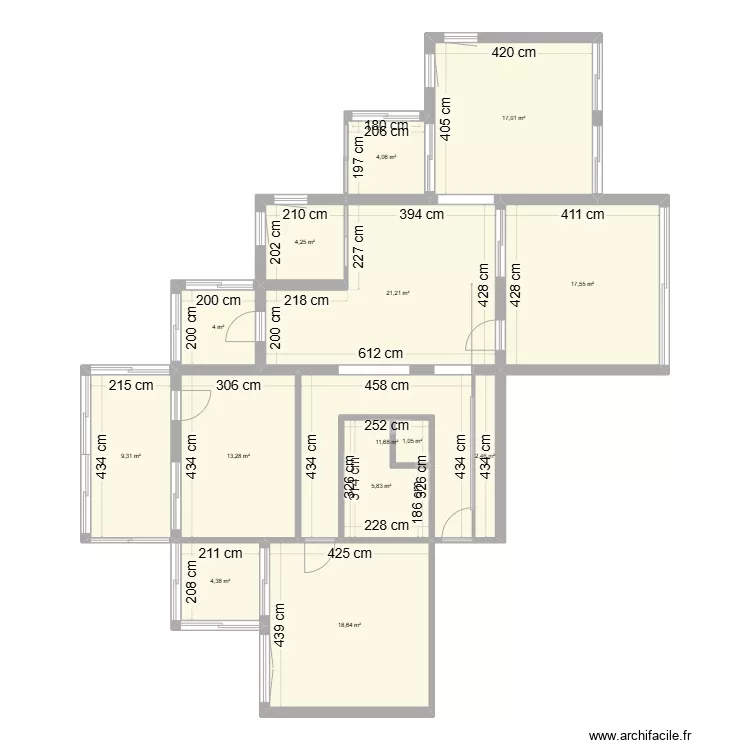 Temple du soleil. Plan de 