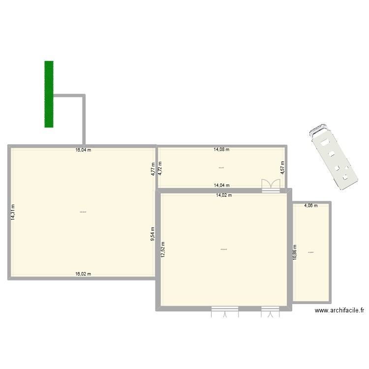idee snack max. Plan de 4 pièces et 513 m2