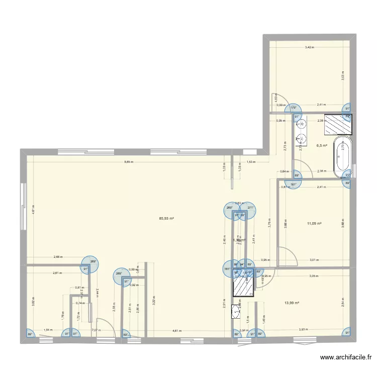 plan 1. Plan de 5 et 119 m² plan 1. Plan de 5 et 119 m²