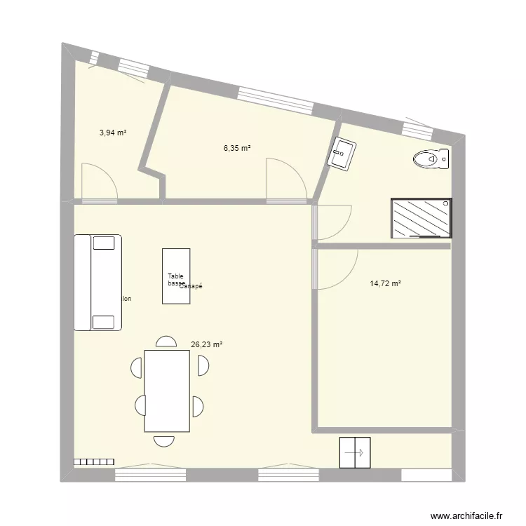APPARTEMENT origine ISSY LES MOULINEAUX. Plan de 