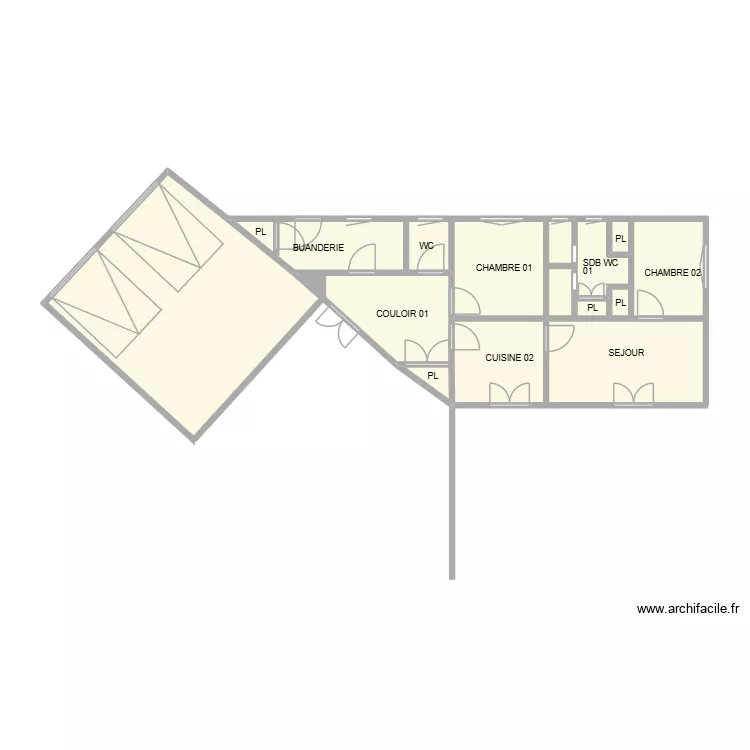 FROMENTAL RDC. Plan de 16 et 50 m² FROMENTAL RDC. Plan de 16 et 50 m²