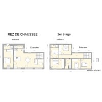 Extension avec cave mixte sans cave