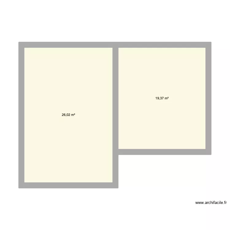 plan champel 1. Plan de 2  et 45 m²