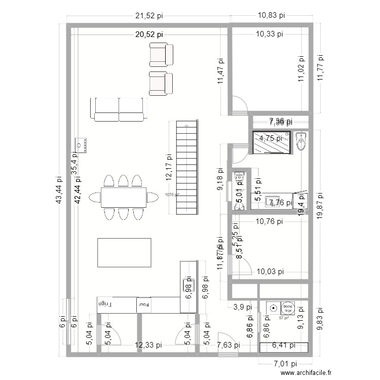 chalet version finale. Plan de 0 pièce et 0 m2