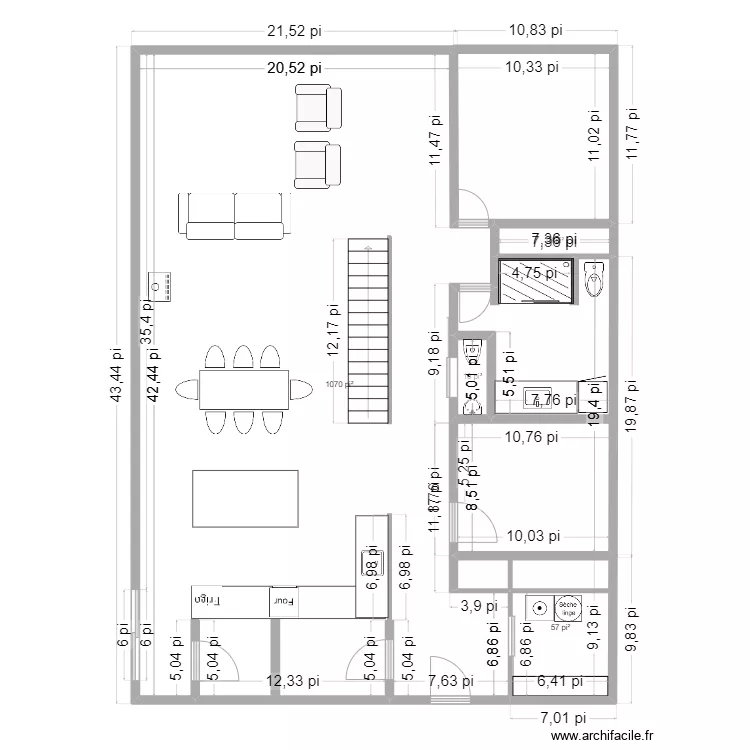 chalet version finale. Plan de 