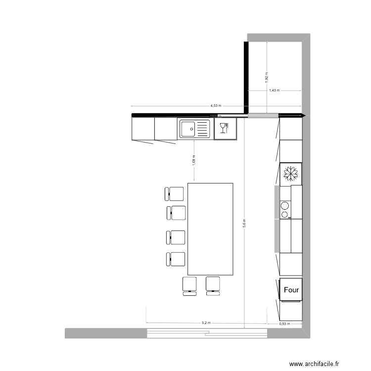 cuisine mazurier 2. Plan de 0 pièce et 0 m2