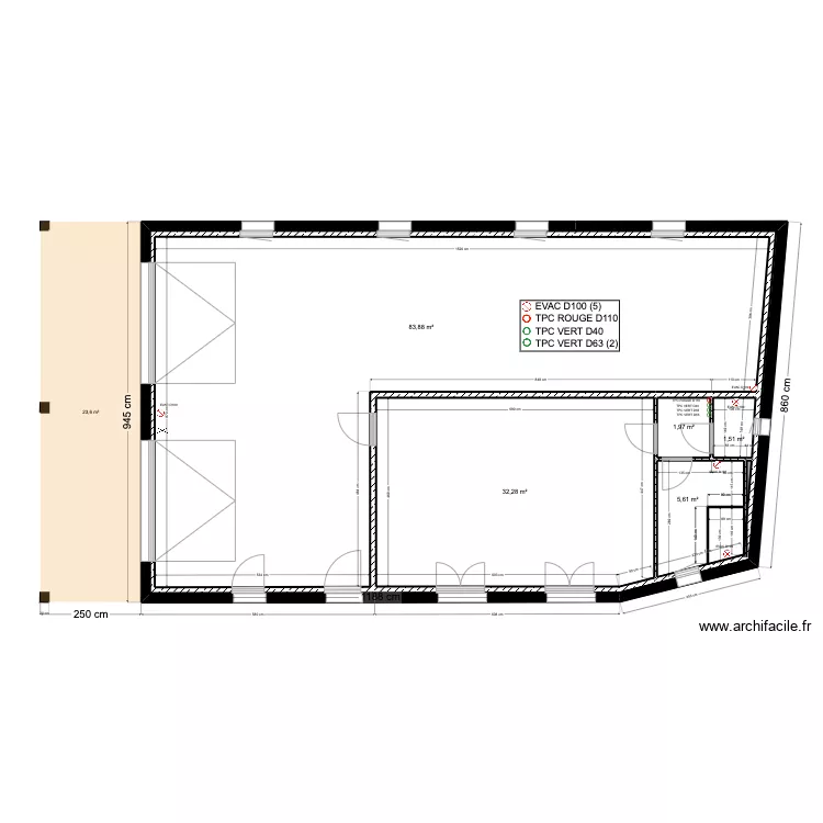 PROJECTION DORNEAU. Plan de 