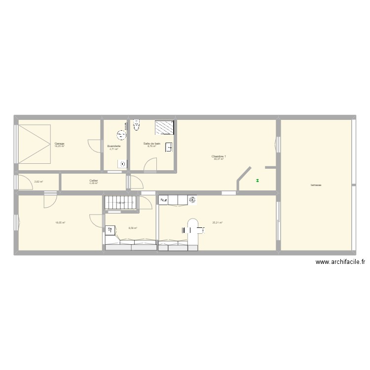 maison Rechicourt v2. Plan de 11 pièces et 157 m2