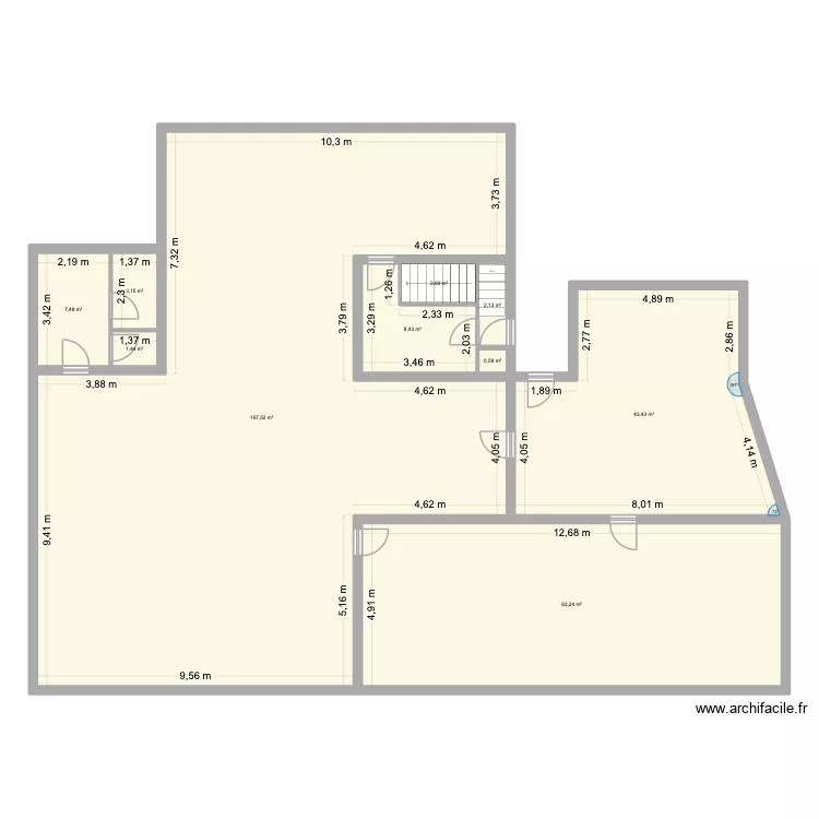 Gentianes RDC. Plan de 10 Pièces et 299 m² Gentianes RDC. Plan de 10 Pièces et 299 m²