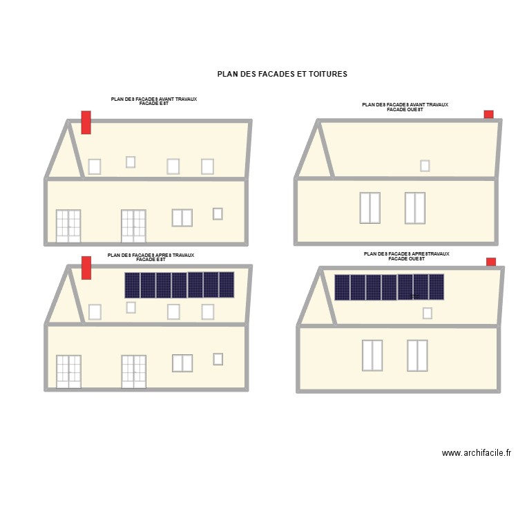 FACADE REFFET. Plan de 12 pièces et 383 m2