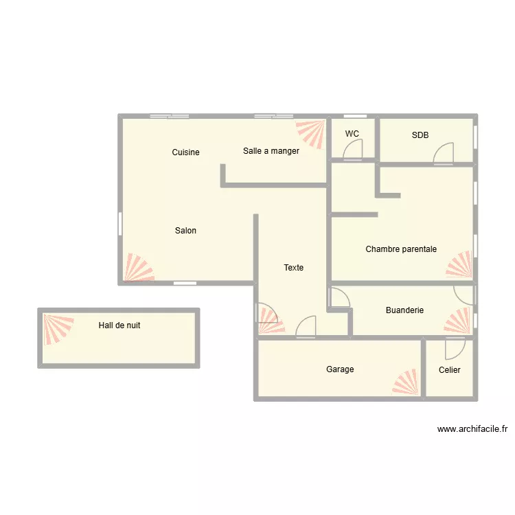plan rensonnet. Plan de 8 pièces et 54 m²