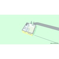 Pool house - étage 1 chb - avec étage - sans toiture - solution 2