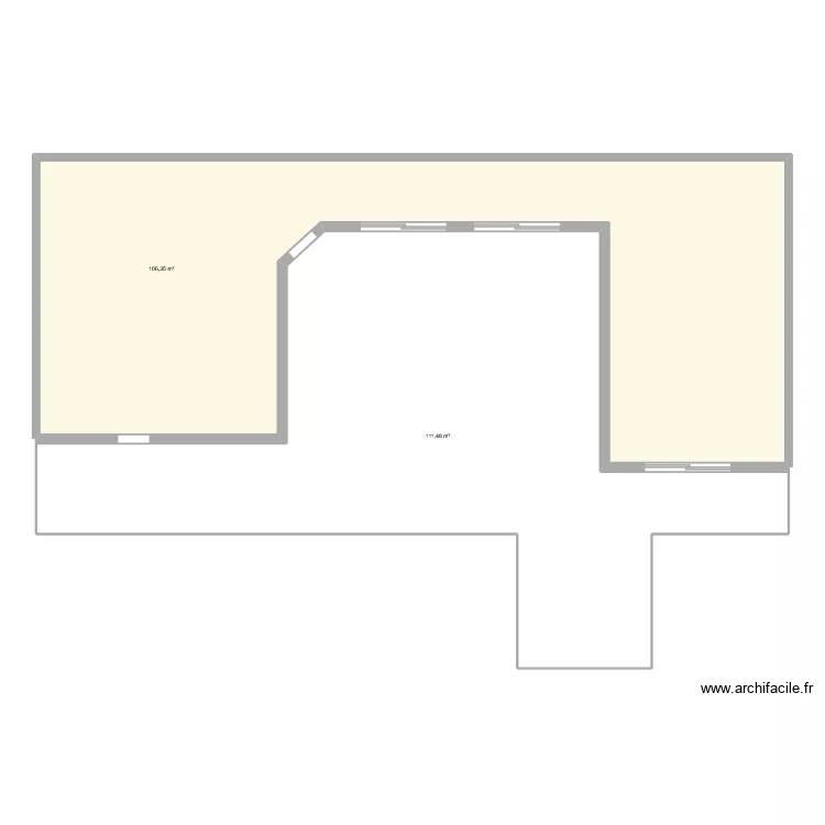 Terrasse NAULLEAU. Plan de 2 et 218 m² Terrasse NAULLEAU. Plan de 2 et 218 m²