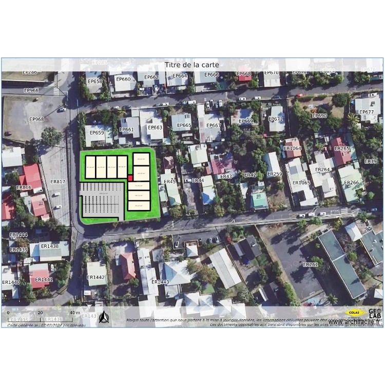 ER 46 47. Plan de 13 pièces et 2928 m2