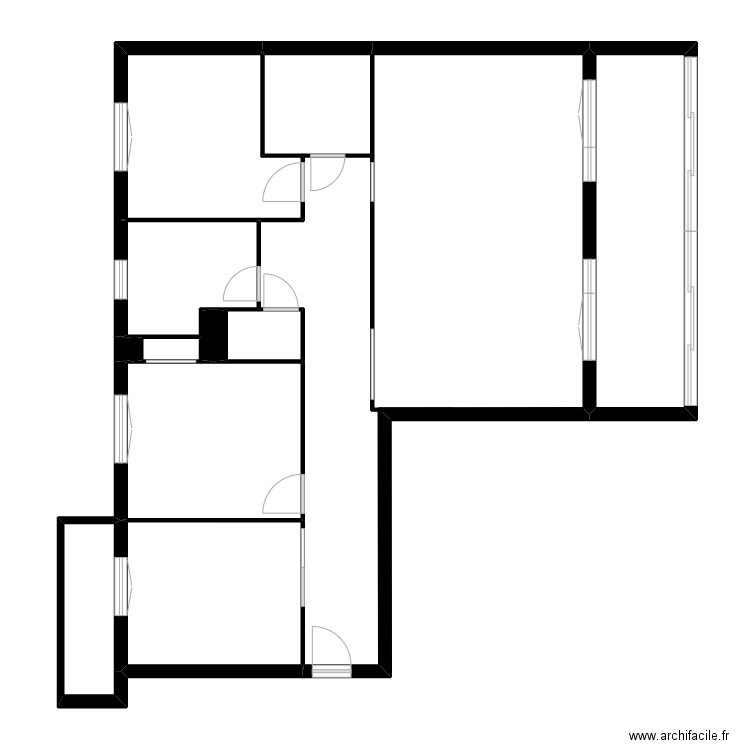 Guilleminot. Plan de 13 pièces et 111 m2