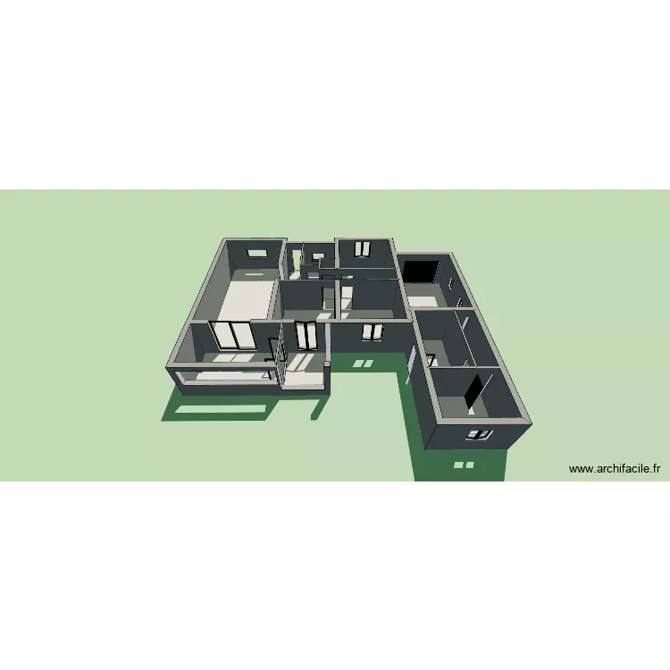 maison MARTIN. Plan de 13  et 144 m²