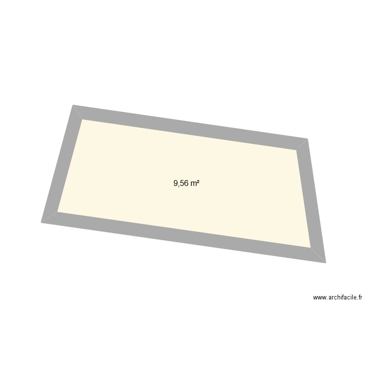 essai. Plan de 1 pièce et 10 m2