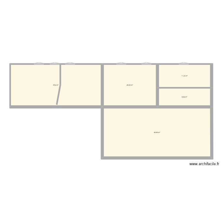 PROJET BUREAU AVEC DIMENSION. Plan de 0 pièce et 0 m2