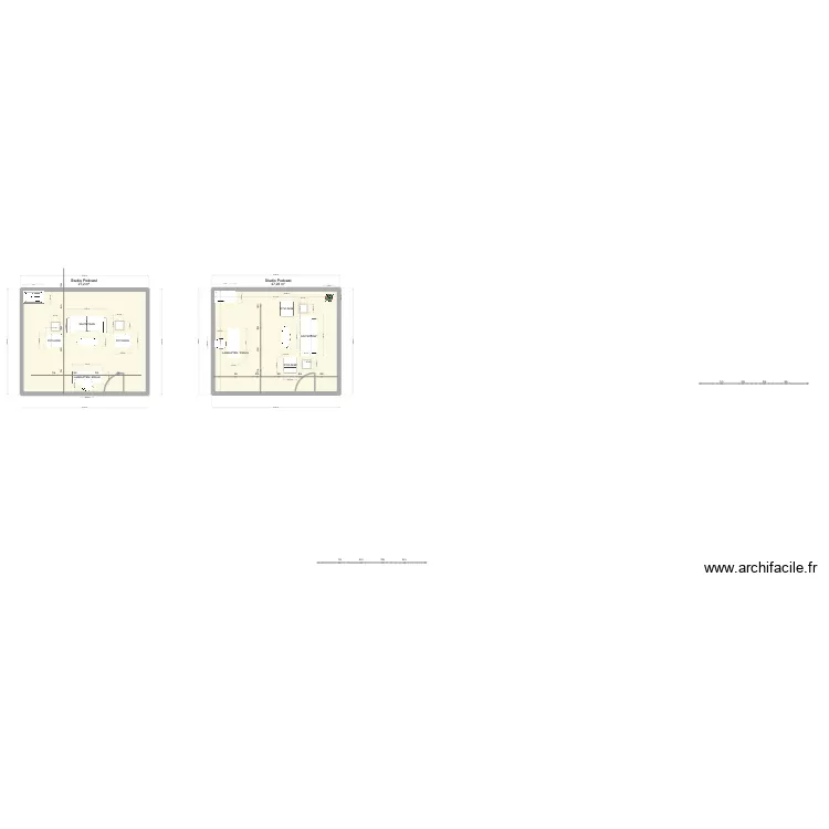 Studio Podcast. Plan de 2 et 54 m² Studio Podcast. Plan de 2 et 54 m²