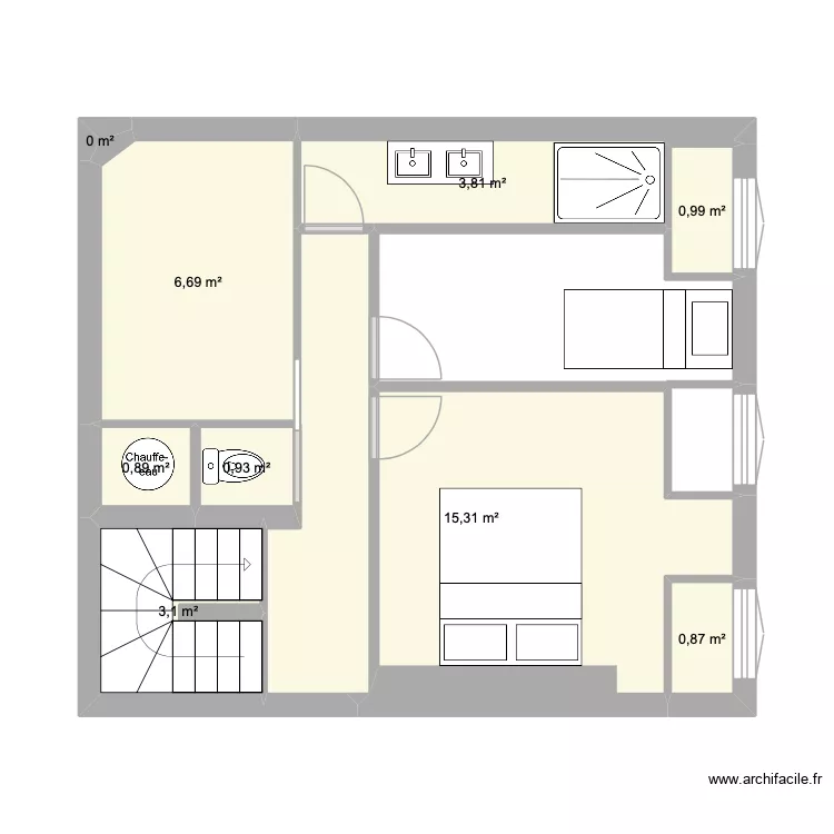 Felix Etage solution 2. Plan de 