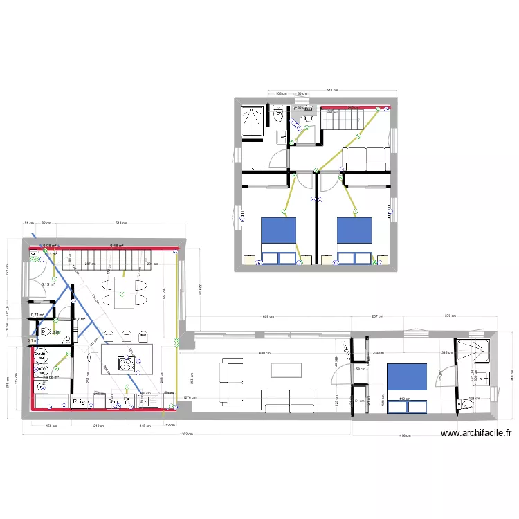 maison ile d yeu. Plan de 