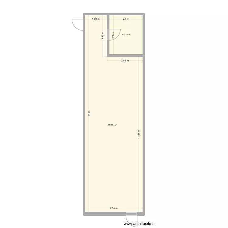 Tractorama. Plan de 2  et 57 m²