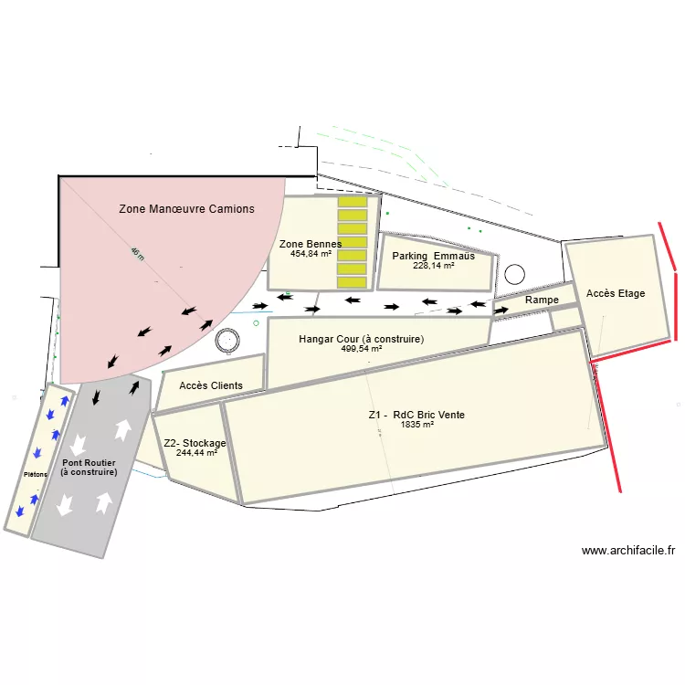 Projet 2 B&egrave;chevienne JUIN 2025. Plan de 