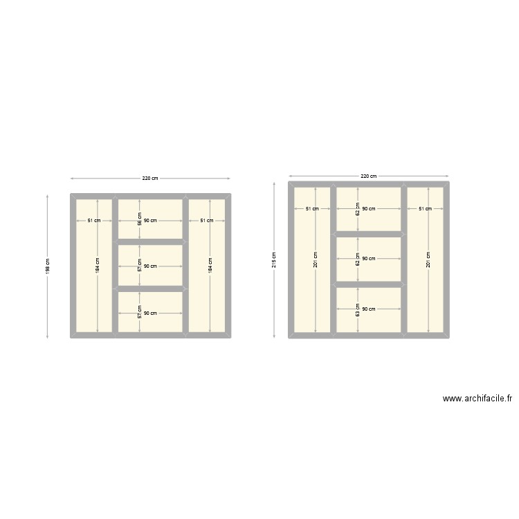 Portes de garage 1/3 porte centrale. Plan de 10 pièces et 7 m2