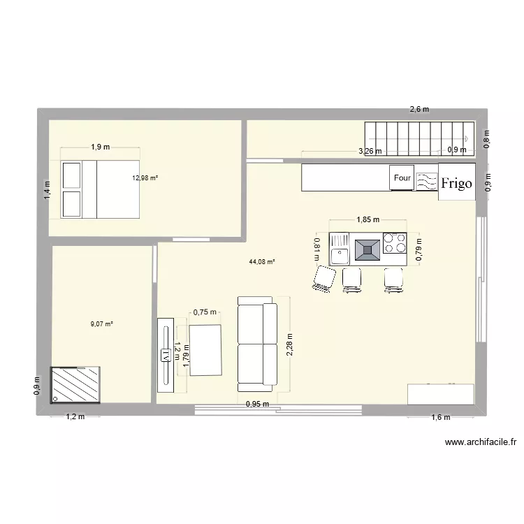 PLAN 1. Plan de 3 et 91 m² PLAN 1. Plan de 3 et 91 m²