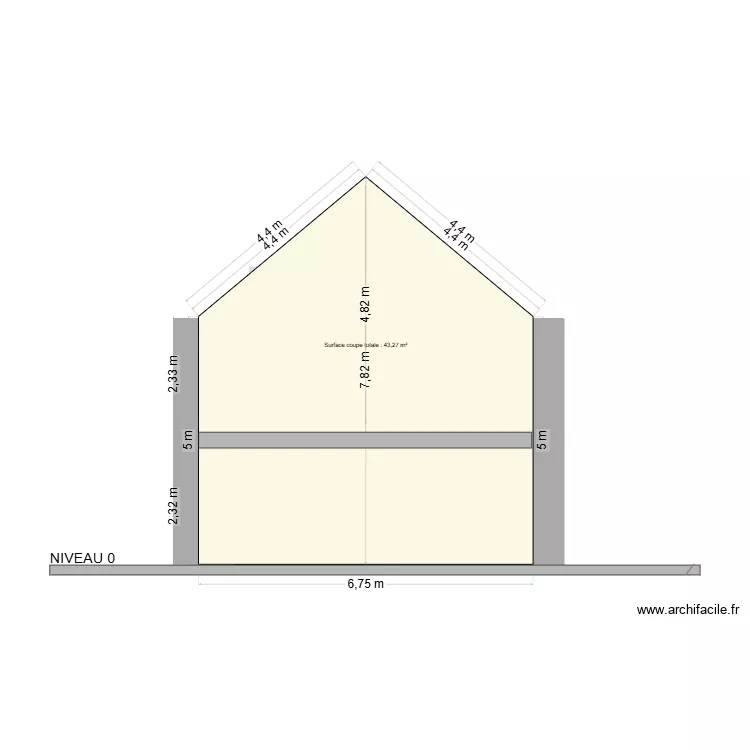 Plan de coupe Les Gâts. Plan de Plan de coupe Les Gâts. Plan de