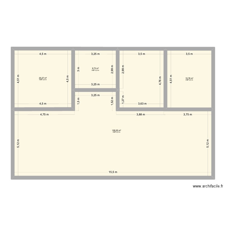 Maison Famille. Plan de 4 pièces et 146 m2