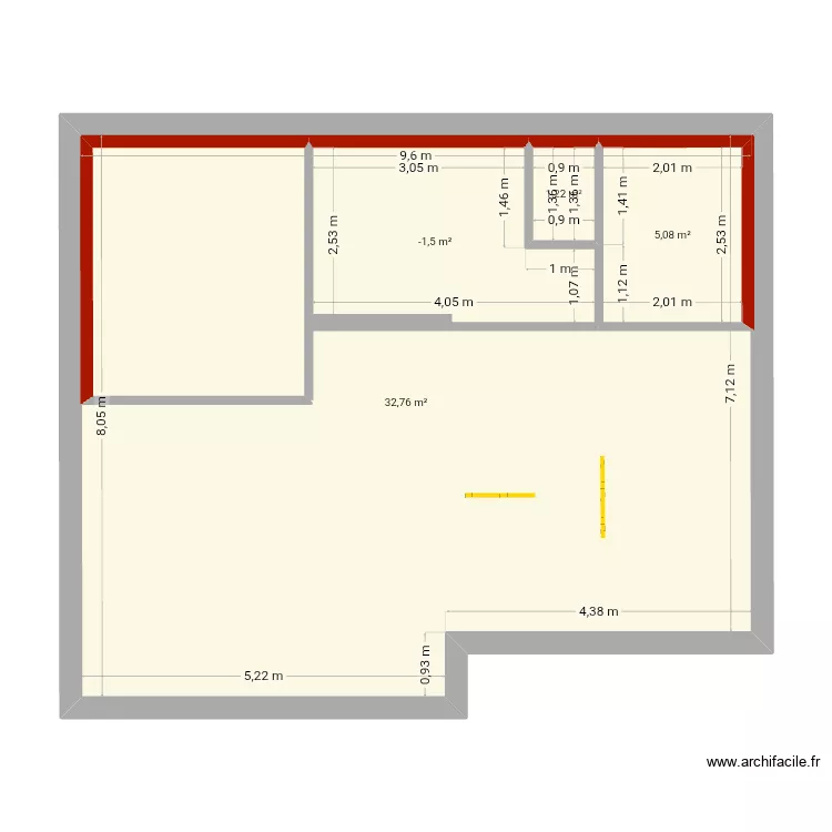 plan metré. Plan de 4 Pièces et 88 m² plan metré. Plan de 4 Pièces et 88 m²