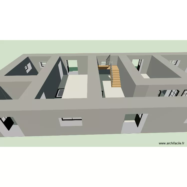 Tessecourt. Plan de 6 et 124 m² Tessecourt. Plan de 6 et 124 m²