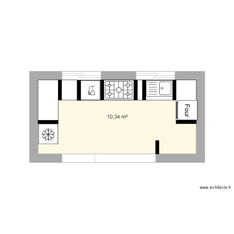 Cuisine. Plan de 0 pièce et 0 m2