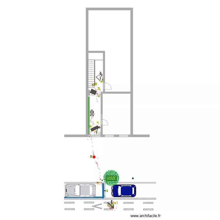 Bockstael 10 (rdc + VP). Plan de Bockstael 10 (rdc + VP). Plan de