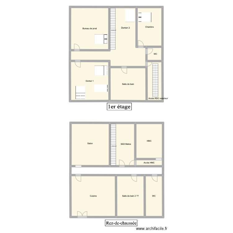 maison tournage ACDH. Plan de 0 pièce et 0 m2