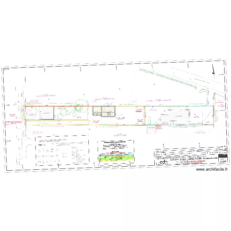 Etage double garage. Plan de 5 et 97 m² Etage double garage. Plan de 5 et 97 m²
