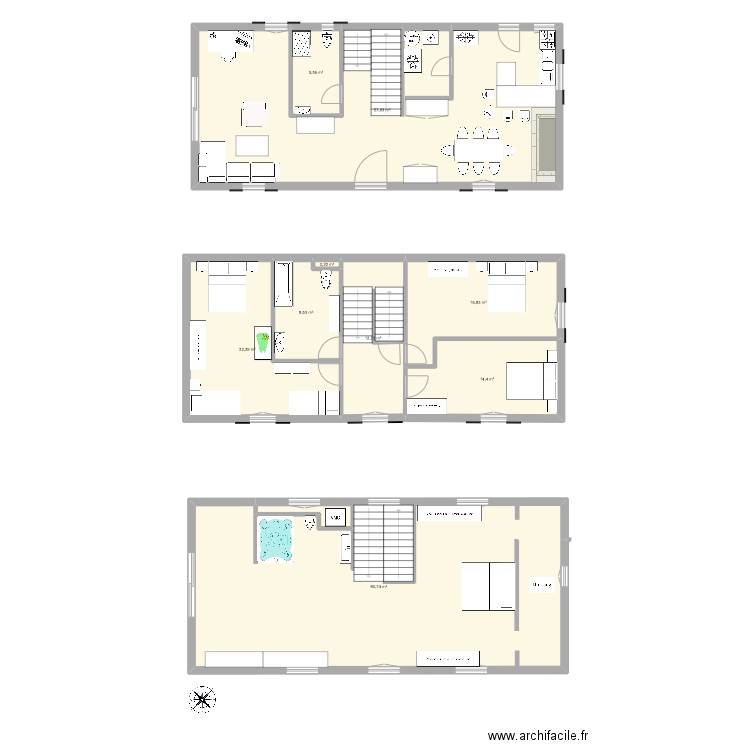 Maison Fichous V3. Plan de 0 pièce et 0 m2