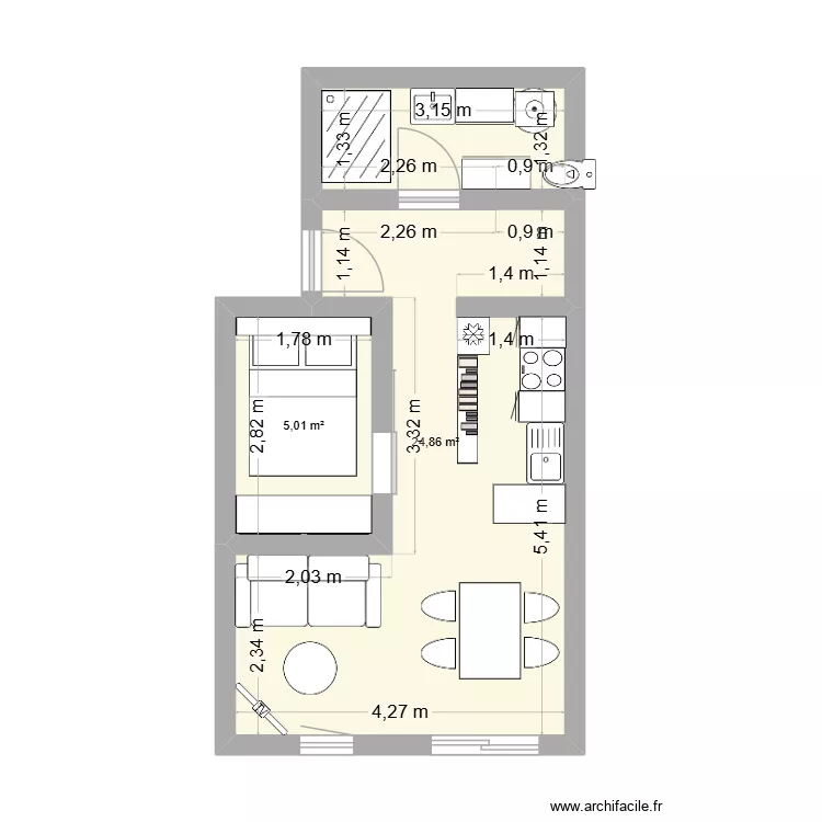 lorient. Plan de 2  et 30 m²
