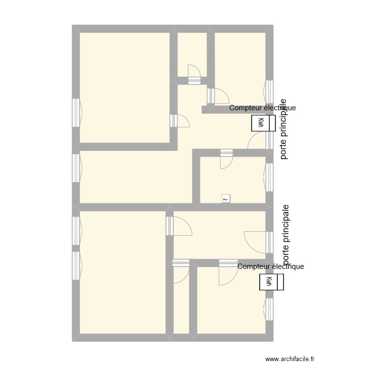 Plan etage 1 ELEC. Plan de 0 pièce et 0 m2