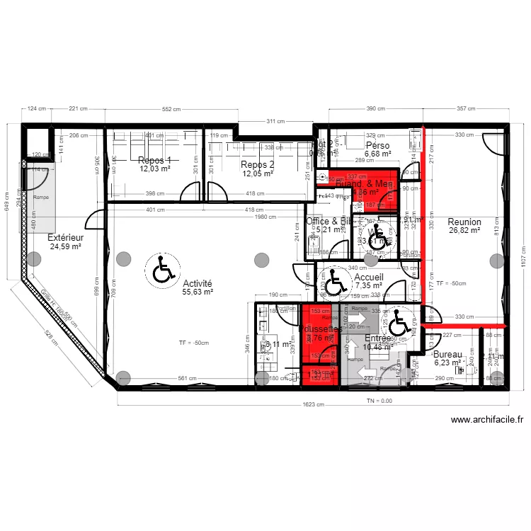Fontenay Projet JrD ArL Tvx - av CF V corrigé poteau 080424. Plan de Fontenay Projet JrD ArL Tvx - av CF V corrigé poteau 080424. Plan de