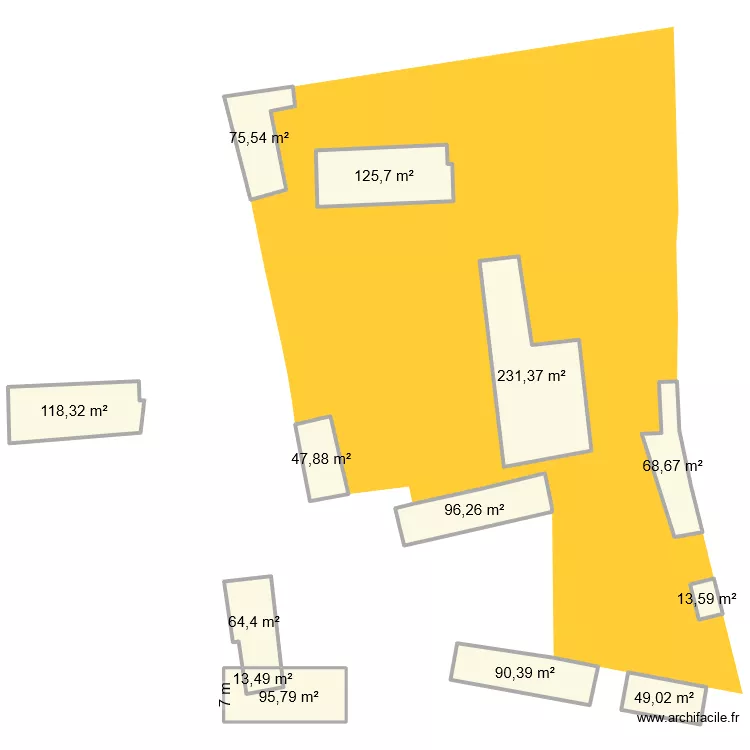 Ferrieres Cadastre. Plan de 