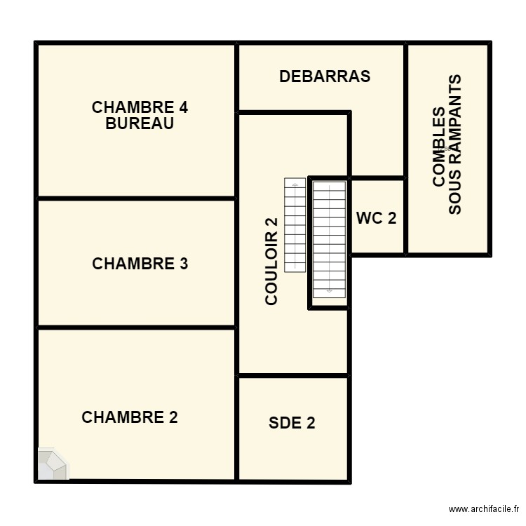 GILABERT 2. Plan de 8 pièces et 121 m2