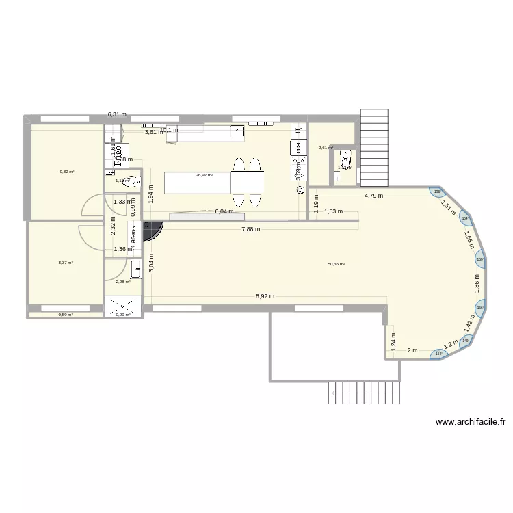 1.2. Plan de 10  et 103 m²