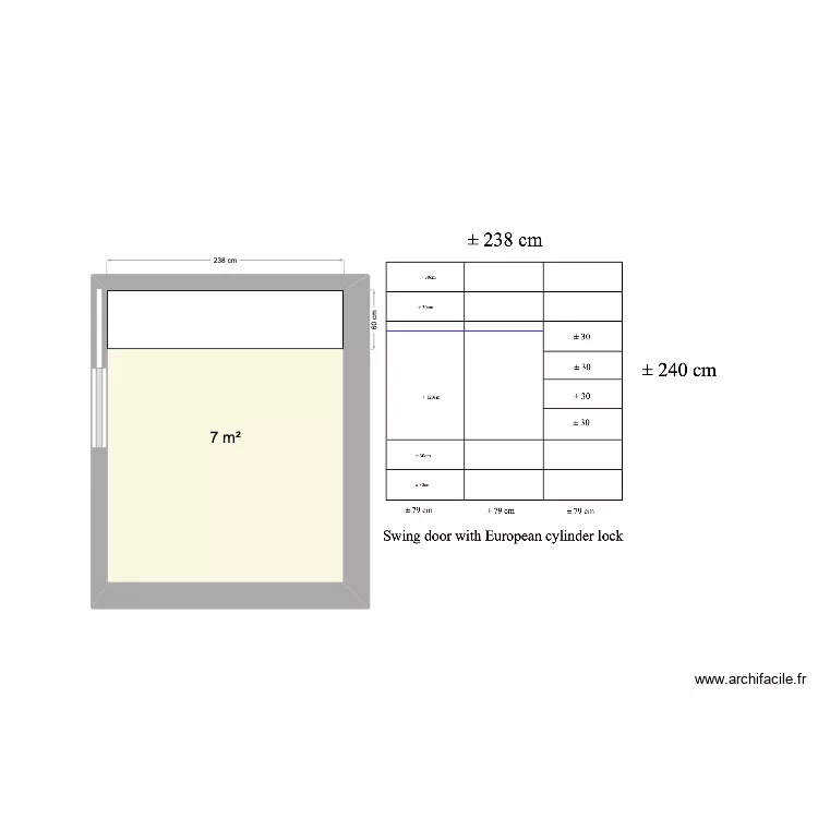 Plan placard. Plan de 