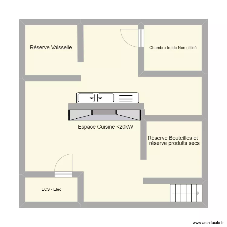 Quai 31 - Sous-sol. Plan de 